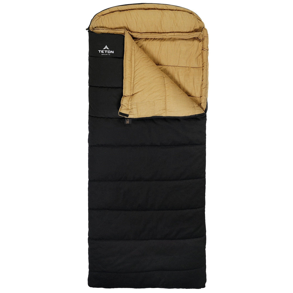 Deer Hunter - 35 ̊F Canvas Schlafsack in Schwarz
