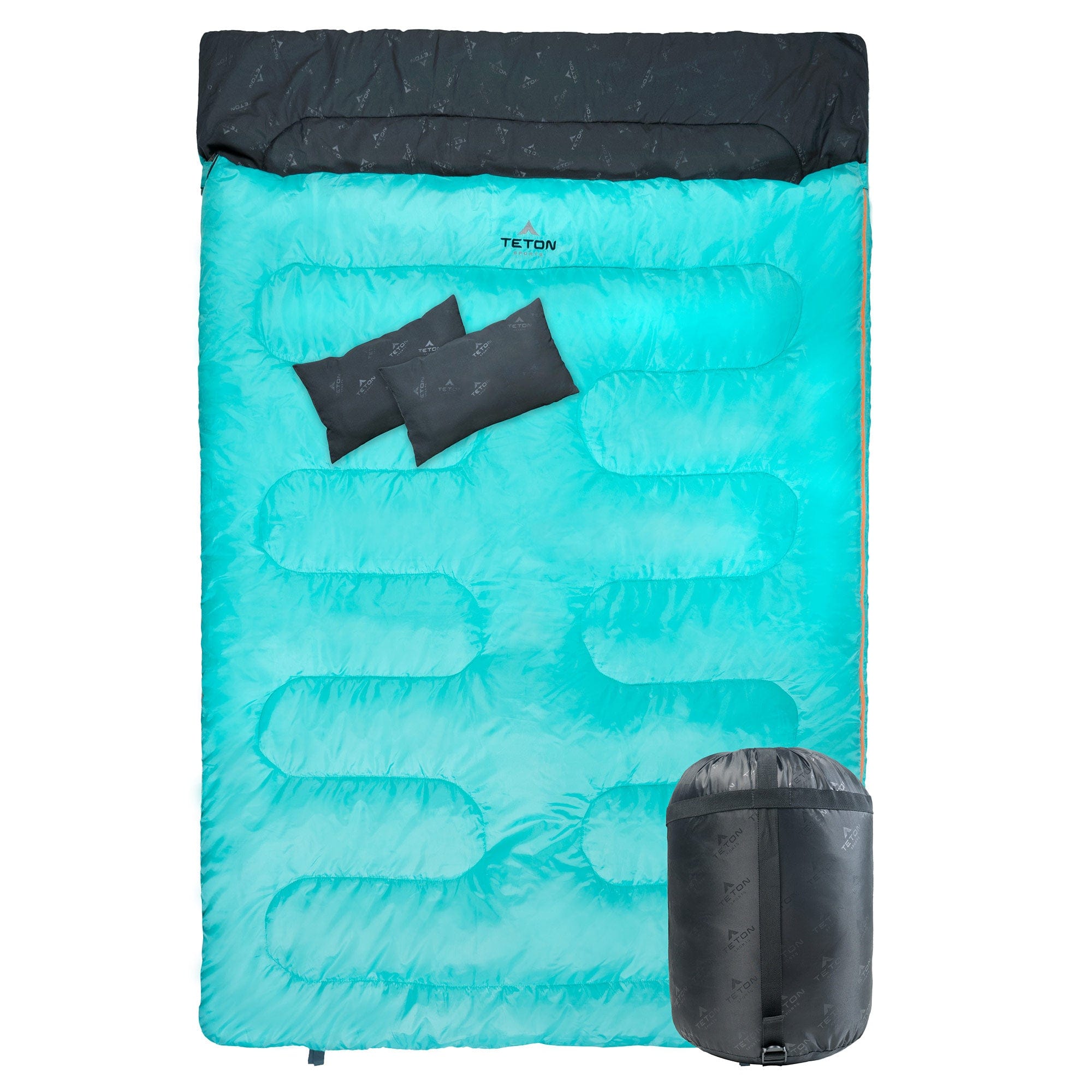 Cascade 40 ̊F Doppelschlafsack mit Kissen