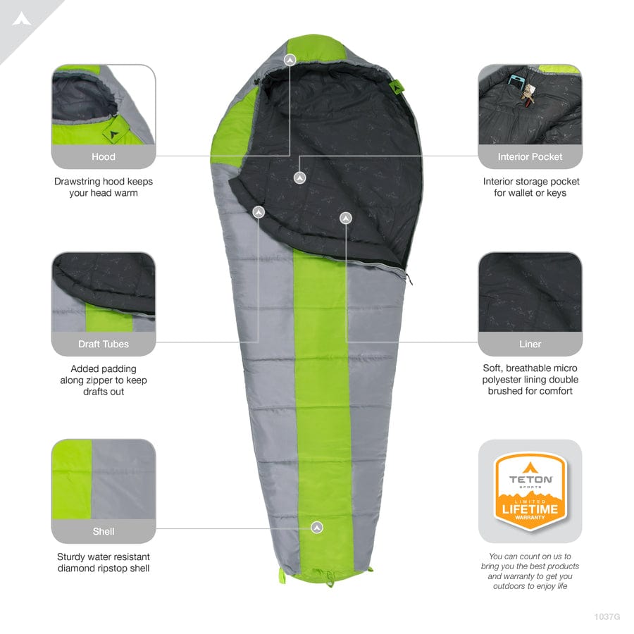 Tracker 5°F Mummy Bag
